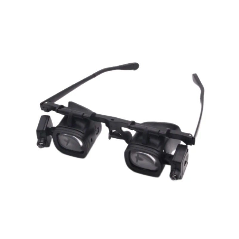 

Glass 2 4 6 10 22X Eye Loupes Head Mounted Magnifier with 4 Lens