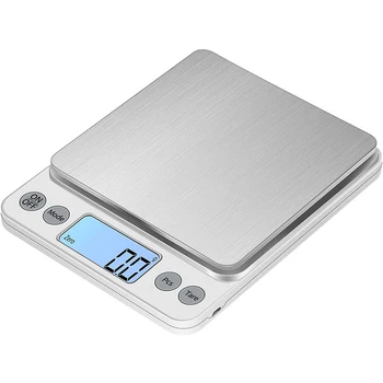 LMETJMA 업그레이드된 대형 레인지 소형 주방 저울, USB 충전 미니 식품 전자 저울, LCD 디스플레이 JT126, 5kg/0.1g