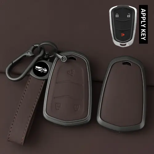 High Quality Leather Metal Car Key Case Cover Shell Fob for Cadillac 2015-2019 Escalade ATS CTS CT6 XTS XT5 SRX 3 4 5 6 Buttons - Image 15