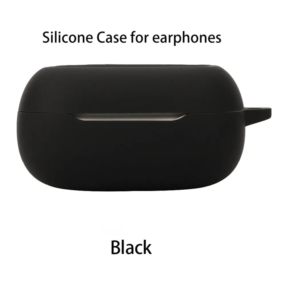 Solid Color Silicone Protective Cover for Earbuds - Soft, Shockproof, and Stylish