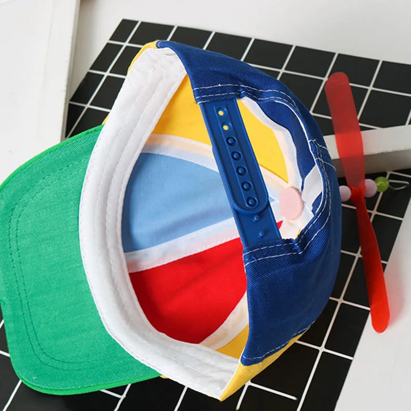 Propeller Cap Hat Helicopter Rainbow Tweedle Dee Dum Pride Fancy Dress Supplies New Fashion Cute interest Gift  LL@17 4