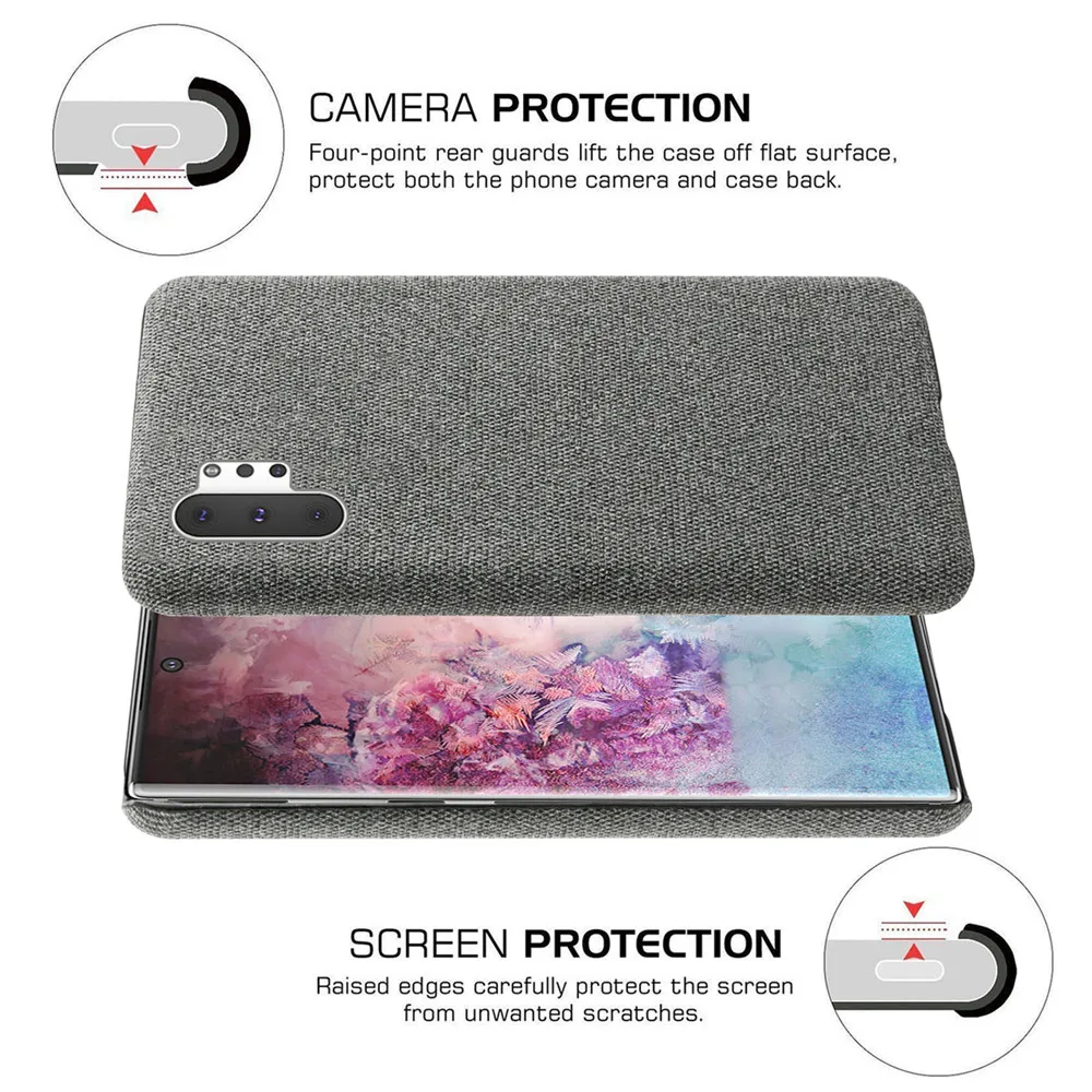 Retro Slim Cloth Hard Phone Cover, Stylish and Durable