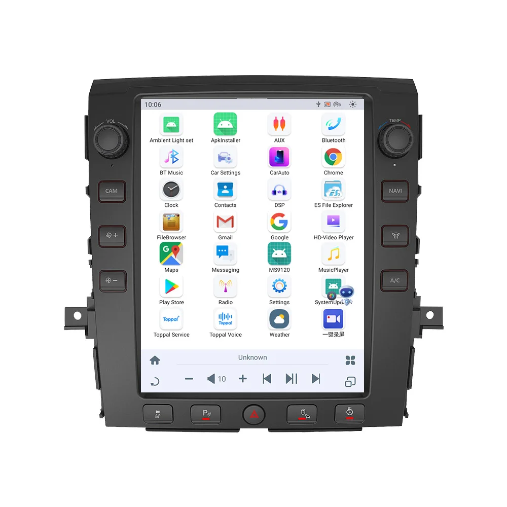 

12,1 дюймовый HD сенсорный экран Android, автомобильный беспроводной мультимедийный плеер CarPlay для Nissan Titan 2010-2019, головное устройство с GPS-навигацией