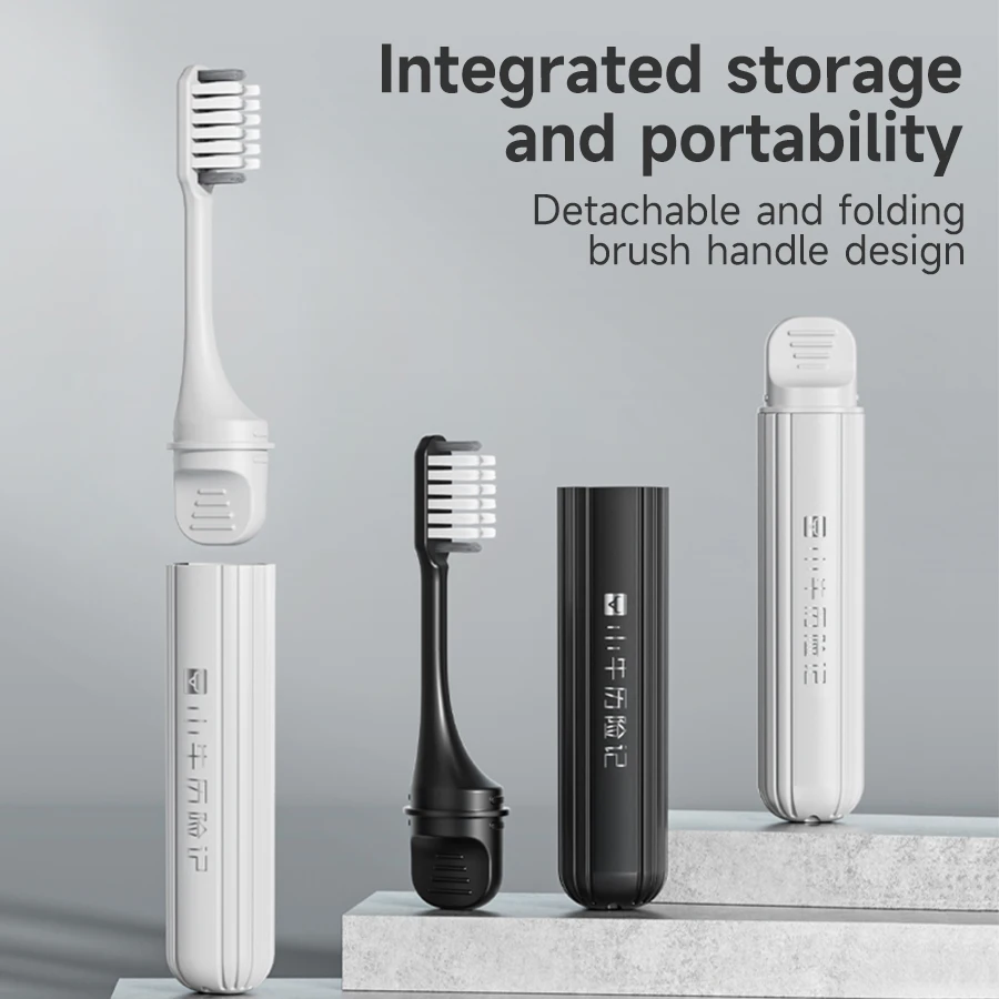 1PCSP여행용 휴대용 방진 치약 및 칫솔 보관 상자, 간단한 가정용 구강 청결제 및 세척 컵 세트.