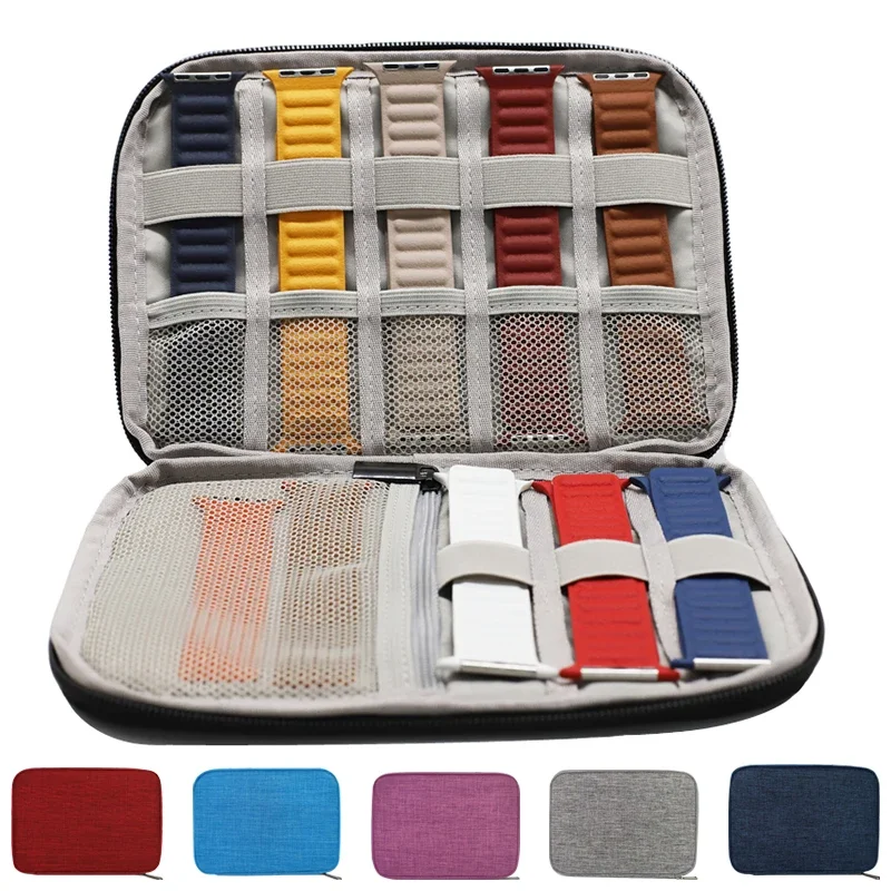 Deluxe Watch Band Display and Storage Box with Hand Strap