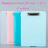 A4 PP Multifunction Storage Box & File board 2 for 1, Clipboard Case, Suitable for School, Utility, Office, Medical Personnel 1