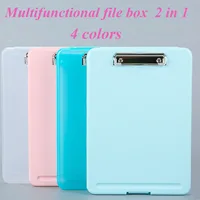A4 PP Multifunction Storage Box & File board 2 for 1, Clipboard Case, Suitable for School, Utility, Office, Medical Personnel 1