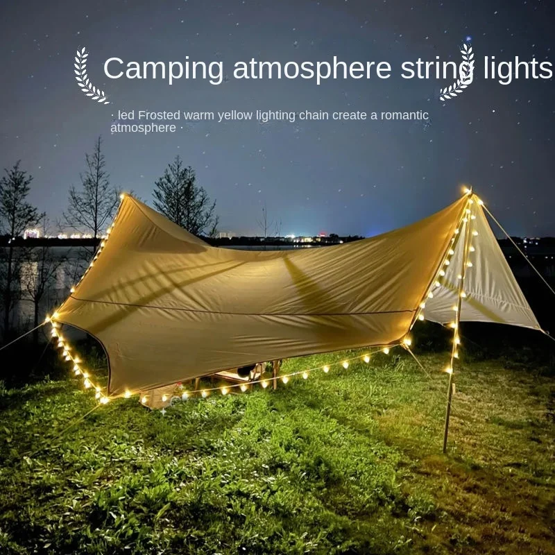 6M Outdoor Camping Atmosphere Lights Camping Tent LED Lighting