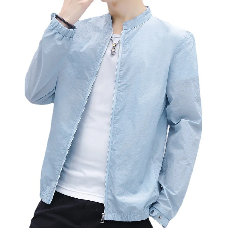 Sunscreen Men's Thin New Spring Autumn Summer Korean Jacket Trend Clothes Handsome Windbreaker Men's Jacket  Men Clothing