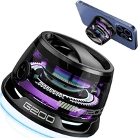Altavoz Bluetooth portátil G200 con iluminación RGB, altavoz magnético BT5.3, Mini caja de sonido, soporte para teléfono con reproducción de 7 horas - Imagen 5