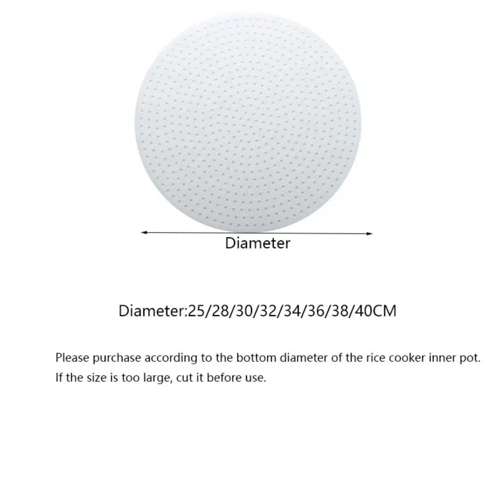 Silicone Rice Cooker Anti-scorch Mat, Cuttable, High Temperature Resistant, Non-stick Pad, Round Thickened Steamer Mat, Pastry