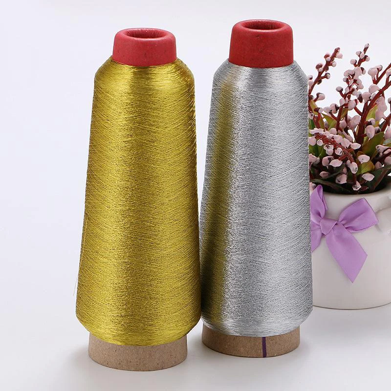 Description Picture 3 of item3600M Gold Silver Color Line Computer Cross-stitch Yarn Woven Embroidery Line Embroidery Thread Line Textile DIY Sewing Supplies