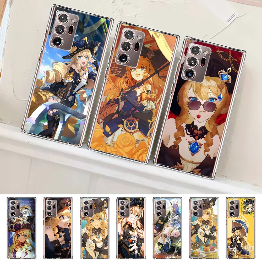 Custodia A Percussione Navia Genshin Per Samsung Galaxy Note 20 Ultra 5G 10 Plus 8 9 10 Lite Cover Morbida Trasparente Per Telefono M52 J8 J6 J4 2018