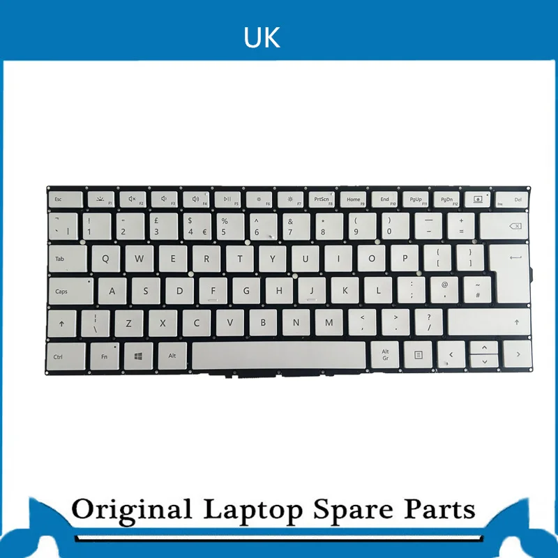 Teclado Original para Microsoft Surface Livro 1900 1908 1909 13 Polegadas uk de fr Azerty es - Imagem 4