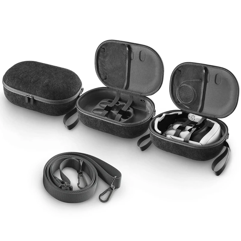 EVA Hard Carrying Case For Meta Quest 3 Shockproof Case Bag Anti-Scratch Protective With Shoulder Strap
