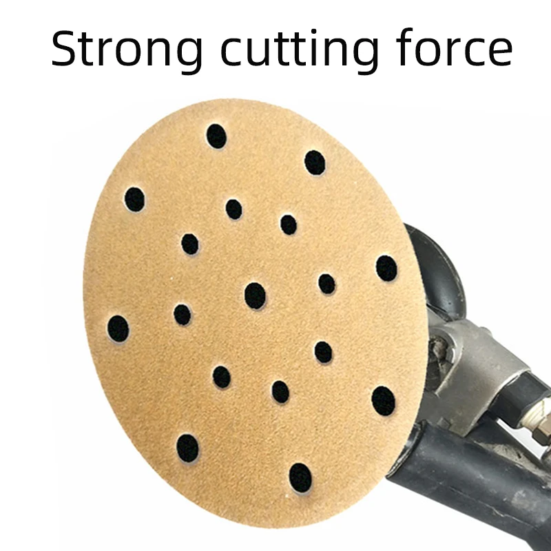 M 236U 6 inch 17 hole sandpaper car putty grinder round flocking 150mm80 Mesh -400 mesh
