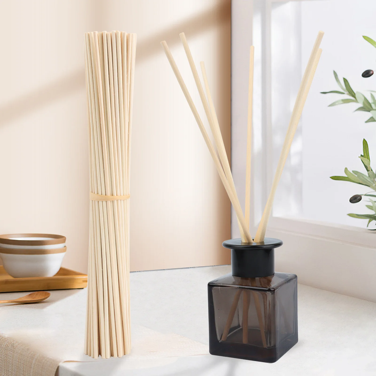 Indonesia Environmental Protection Wood Rattan Sticks Aromatherapy Reed Diffuser Sticks 1000PCS 3/4/5MM x L30/25/23/15CM