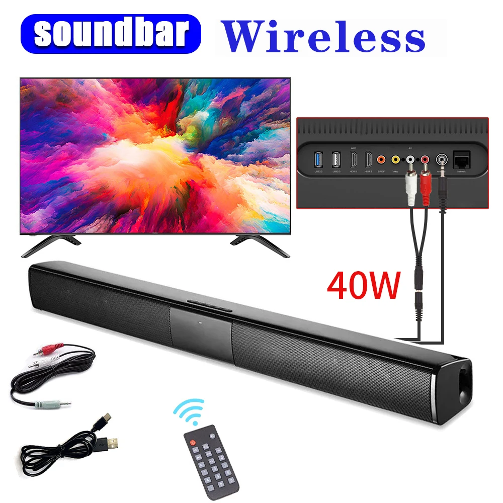 AddtoWishList40wTvStickPortableSoundbarSpeakersWireless