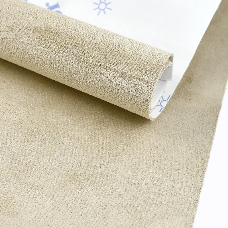 Luxury Suede Self-Adhesive Fabric for Interior Trim & Decor - Versatile Sizes, 0.8mm Thick Velvet Finish