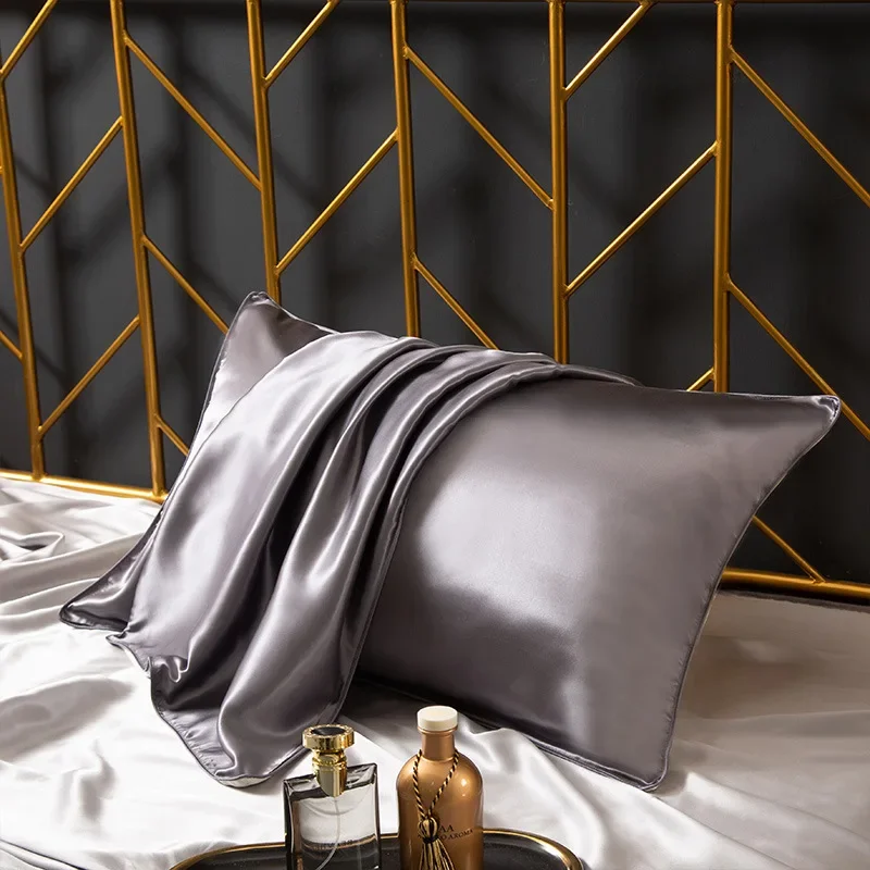 AAAAAA(6A) 25 Momme Natural Mulberry Silk Pillowcase Luxury Silky Envelope Pillow Case for Hair and Skin 48X74CM