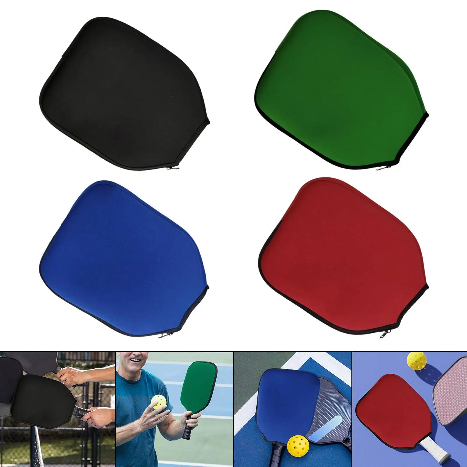 Pickleball Racket Cover Racket Protector Table Tennis Paddle Case Holder Pouch Storage Carrier Training Pickleball Head Cover