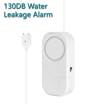 130DB Home Alarm Water Leakage Alarm Detector Independent Water Leak Sensor Detection Flood Alert Overflow Security Alarm System 1