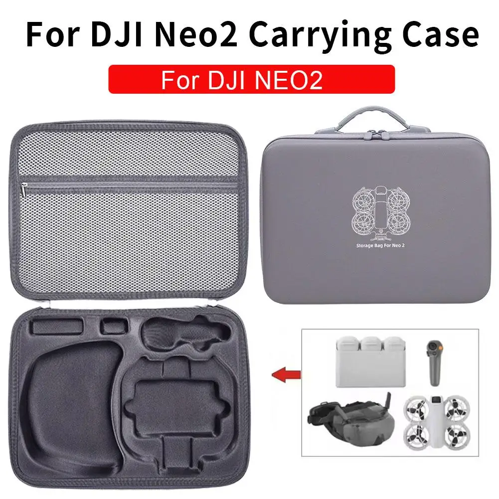 DJI Neo2 드론 및 고글 N3용 하드 캐리 케이스 방수 충격 방지 보관 가방 드론 액세서리 여행용 케이스