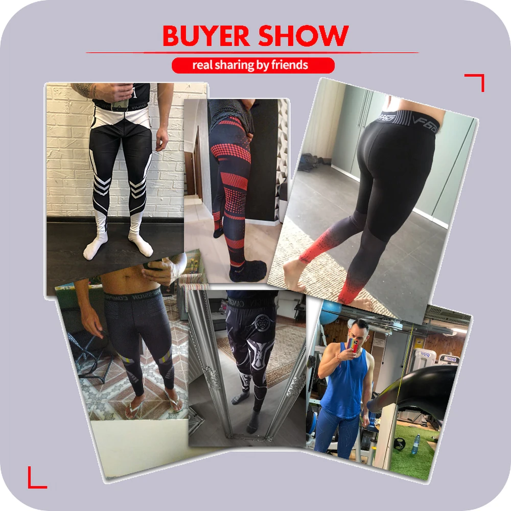 Running Compression Pants Tights Men Sports Leggings Fitness Sportswear Long Trousers Gym Training Pants Skinny Leggins Hombre