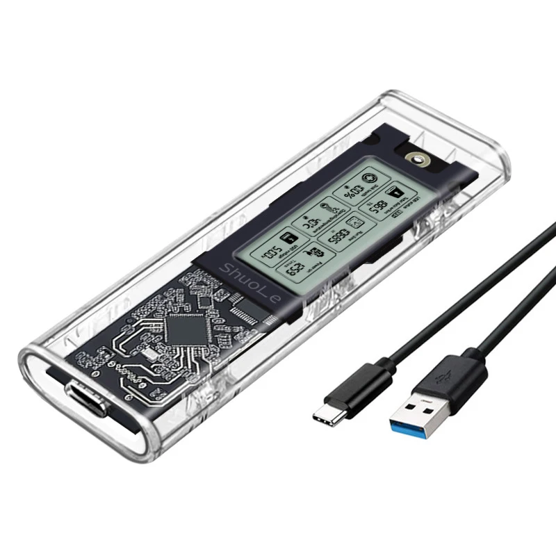 UTHAI M.2 NVME/NGFF Dual Protocol External Hard Drive Case Intelligent Digital Health Detection Typc3.2