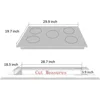 30 Inch LPG/NG Gas Cooktop Dual Fuel 5 Sealed Brass Burner Stainless Steel Hob 110V AC pulse Ignition Stainless 4