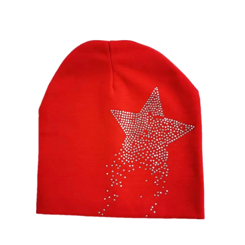 children's Autumn star diamond stone Baby girl Hat Boy Cap Kids cotton Beanie bonnet Children  baby cap for boy  toddler hat 6
