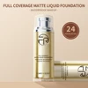 Liquid Foundation Makeup Whitening Waterproof Matte Coverage Foundation Concealer Cream Cosmetics Oil-Control Liquid Foundation 3