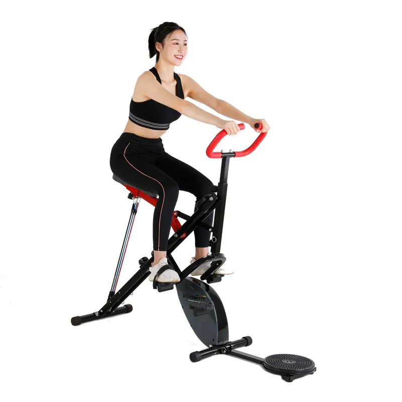 Total Crunch Machine Vita Twister Cyclette 3 In 1 Attrezzatura Per Il Fitness Controllo Magnetico Bici Da Equitazione Con Body Twister