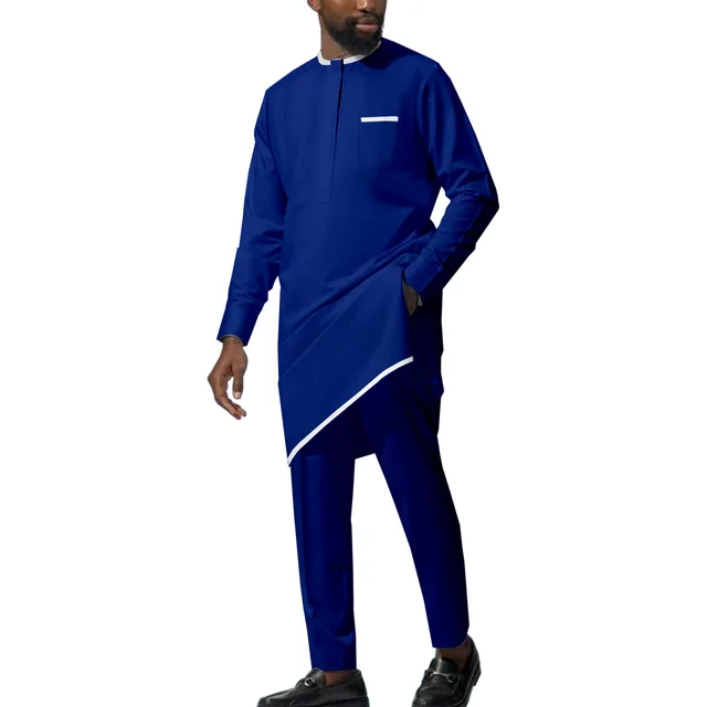 Seyi Long Sleeve Dashiki Outfit - Image 4