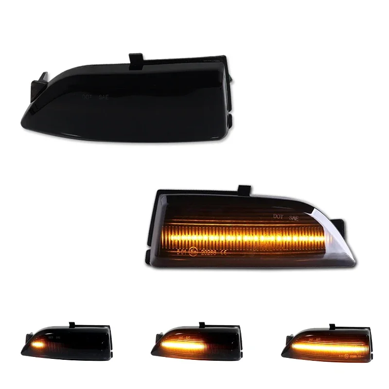 thumbnail image 2 of Car Dynamic LED Turn Signal Rearview Mirror Lights Blinker For Ford Everest 2015-2019 Ranger T6 Raptor Wildtrak Smoke From Car Emergency Lights - Price 41.31 2 of 11