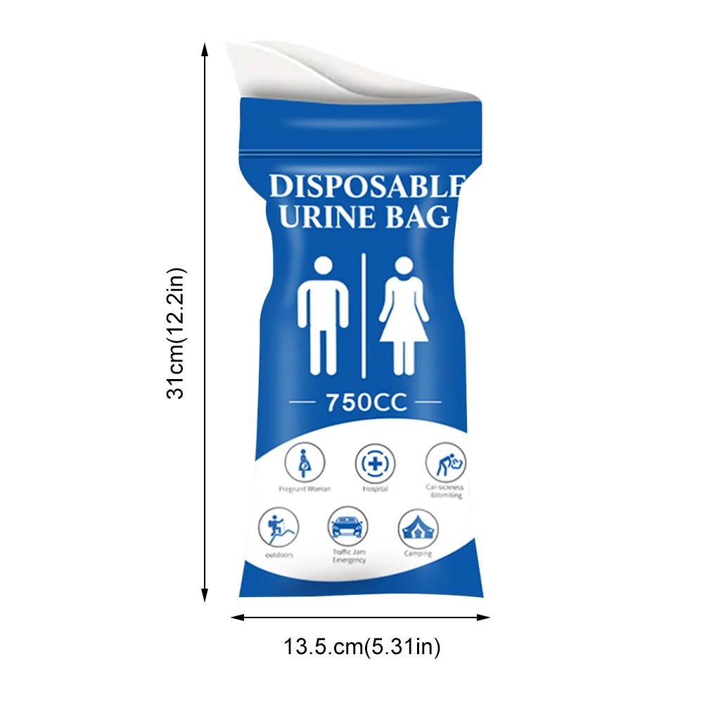 Portable Leakproof Urinal Bags for Emergency Use
