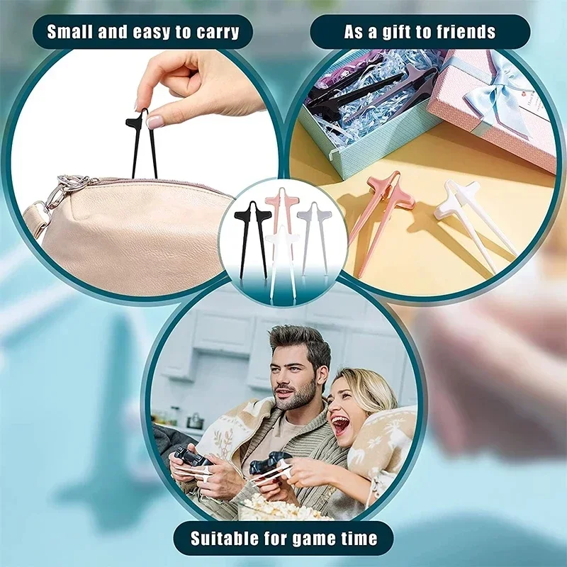 Non-dirty Hand Chopsticks Playing Games Tableware Food Grippers Spoon and Chopsticks Rest Lazy People Hold Snacks Kitchen Dining