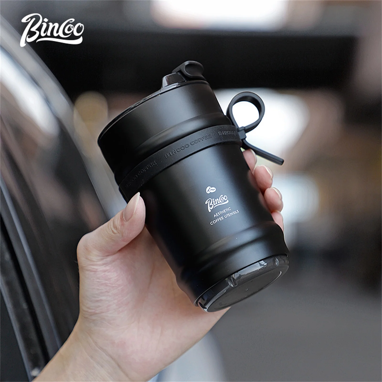 كوب قهوة معزول سيراميك ٣٣٠مل من Bincoo