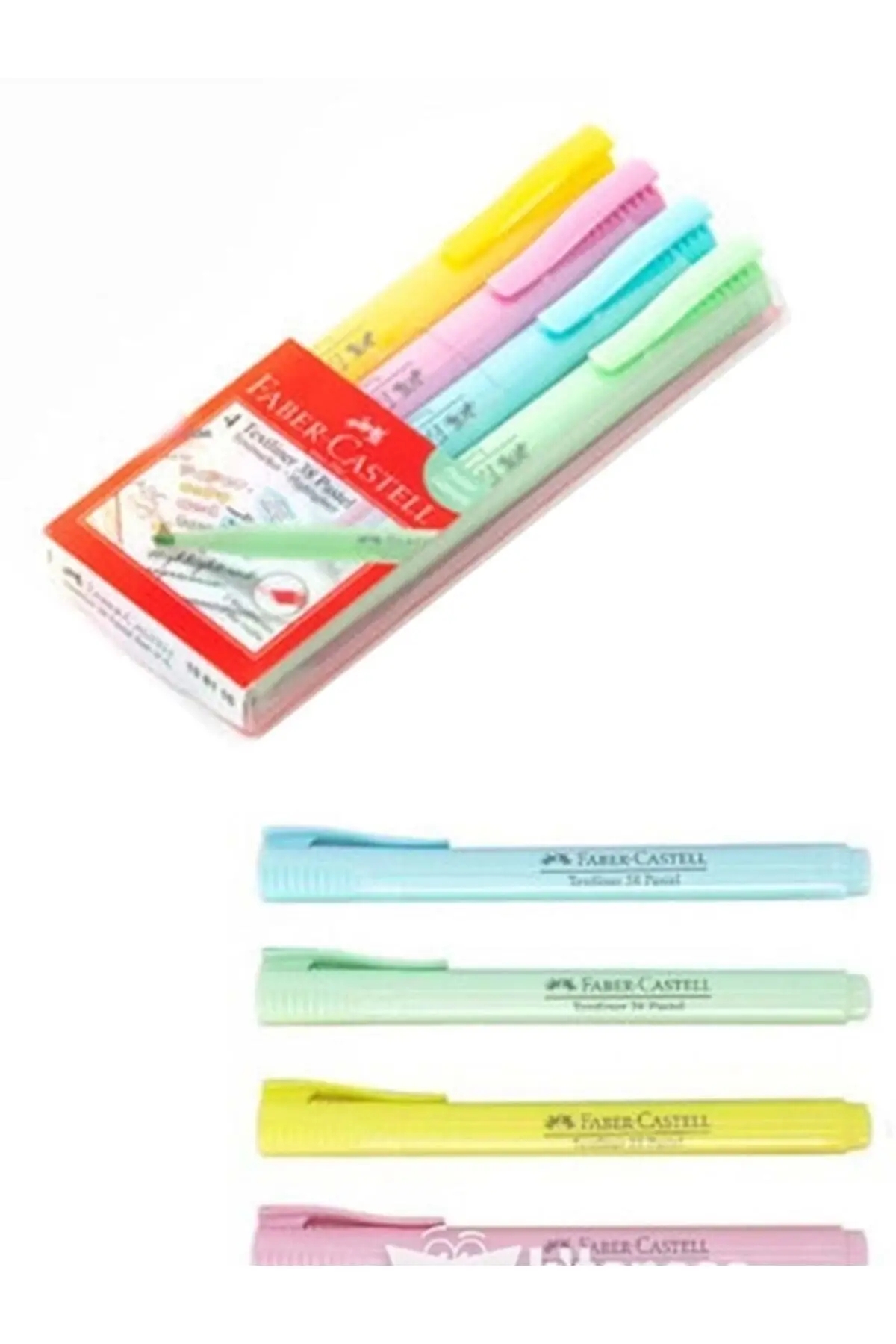 Textliner Highlighters Pastel 4'Wing Stationery Notebook Book Pencil Eraser Materiali Di Qualità School High School University