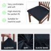 1/4/6pcs Solid color elastic milk silk stool cover, dustproof chair cover, hotel home chair cover decoration and beautification 5
