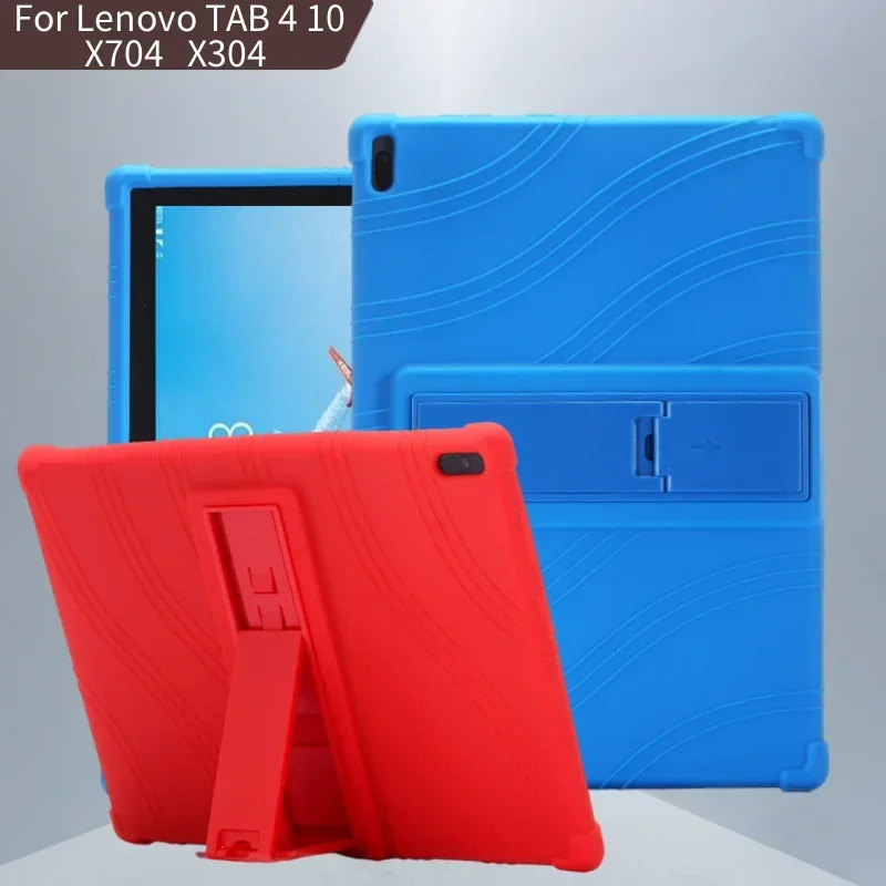 레노버 탭 4 10 TB-X304F TB-X304N TB-X304L 보호 커버, 탭 4 10 플러스 TB-X704L TB-X704F/N 태블릿 실리콘 케이스, 충격 방지