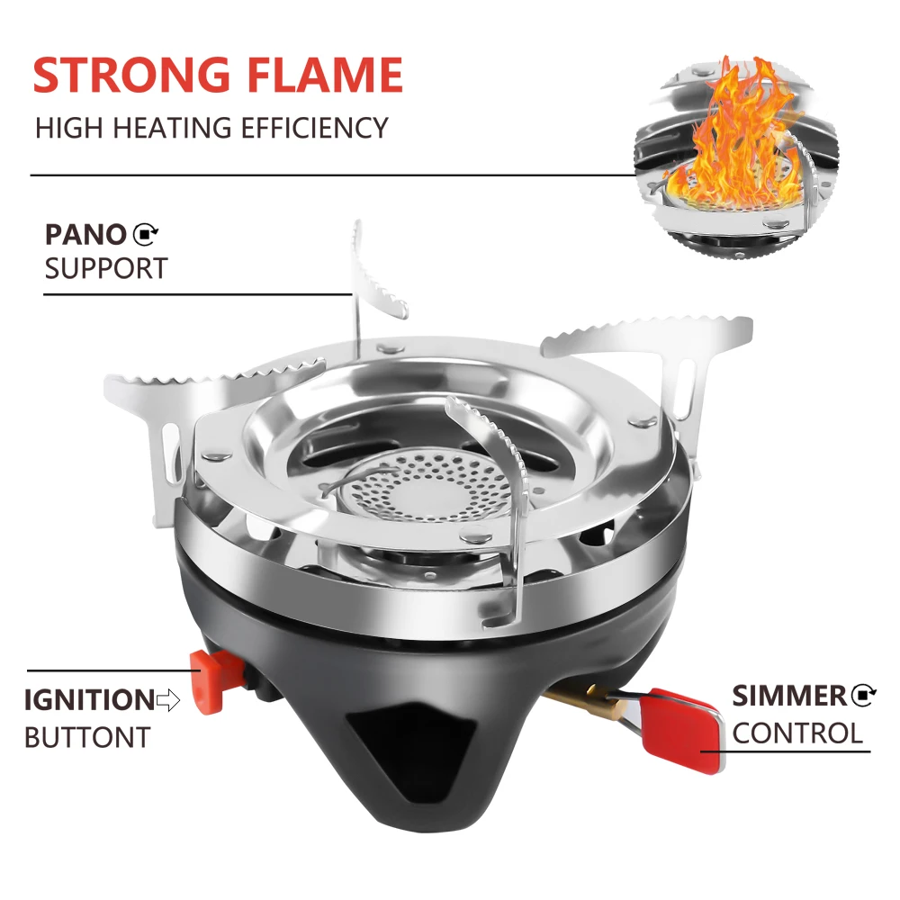 APG Portable 1400ml Cooking System Outdoor Hiking Camping Stove Heat Exchanger Pot Propane Gas Burners 5 APG Portable 1400ml Cooking System Outdoor Hiking Camping Stove Heat Exchanger Pot Propane Gas Burners 5