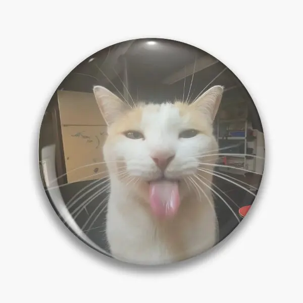 

Мягкая булавка для пуговиц Bleh Cat P, Женская булавка для лацкана, металлическая Милая бижутерия, украшение для одежды, шляпы, мультяшный Забавный модный значок для воротника, креативный