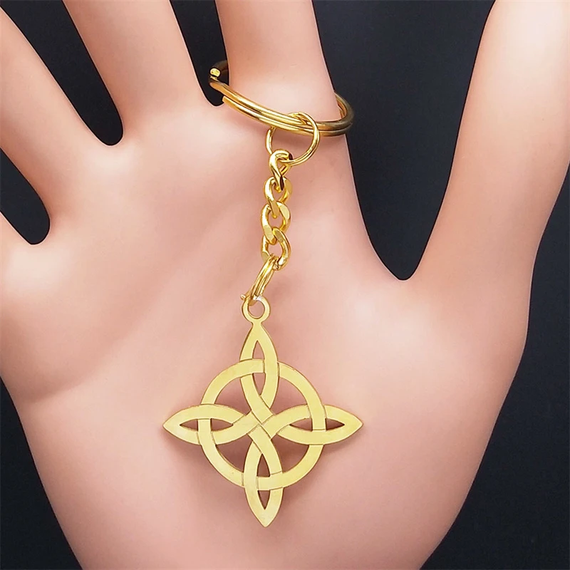 Collana Uomo Donna Con Ciondolo Nodo Strega YAFEINI In Argento 925 - Pentagramma Wicca, Gioiello Artigianale Originale, Regalo Esoterico