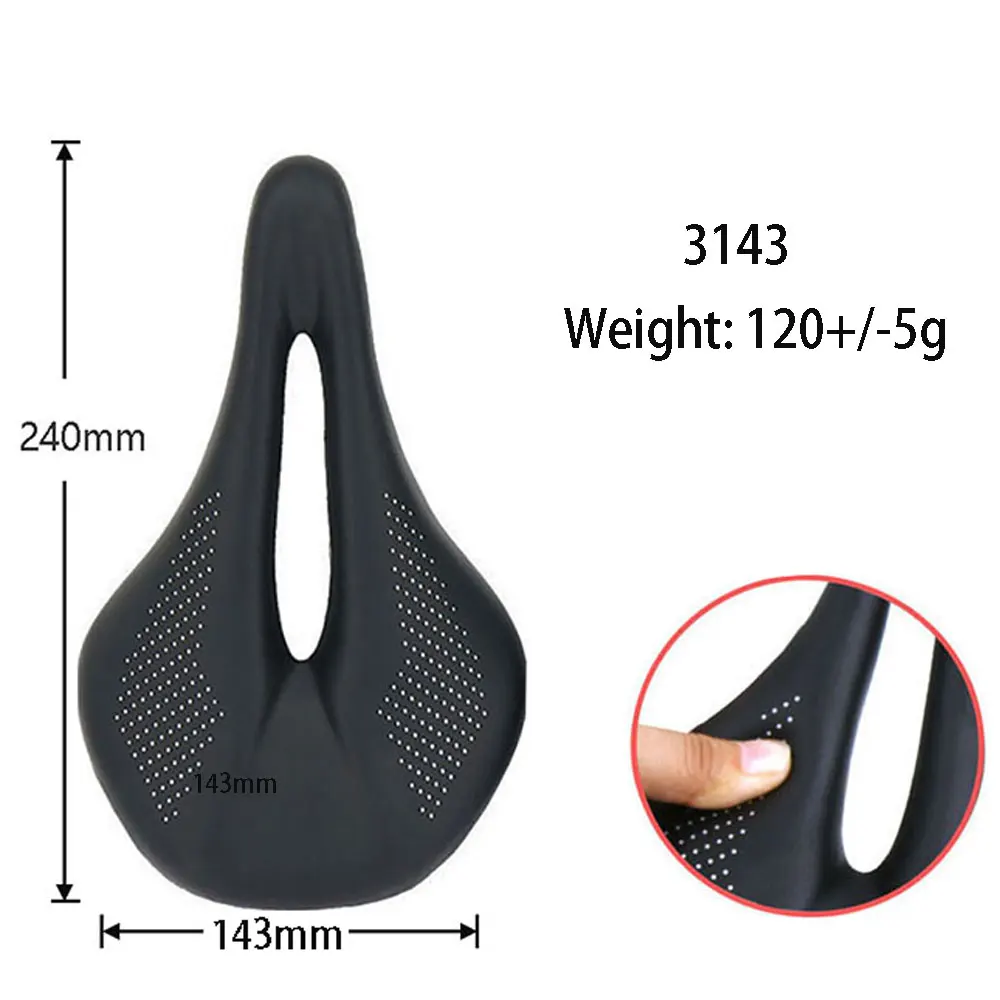 ELITA ONE Ultra-Light Carbon Leather Bike Saddle