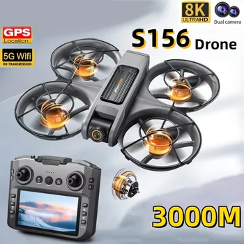 Drone S156 GPS 8K Professionale HD 360 2026 °   Doppia Fotocamera 5G WiFi Motori Brushless Evitamento Ostacoli FPV Quadricottero Pieghevole