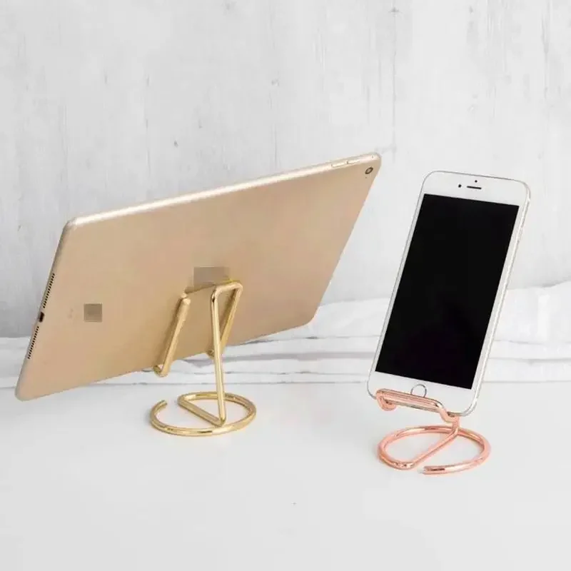 Metal Lazy Wire Mobile Phone Portable Holder For Ipad