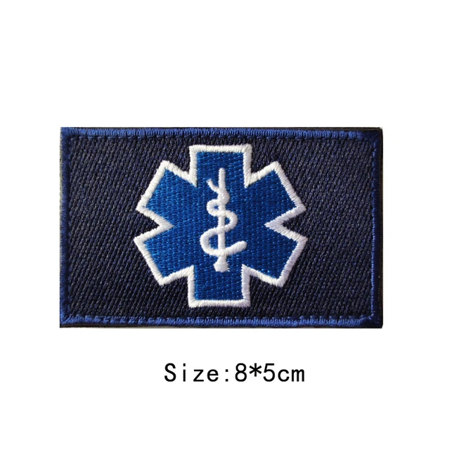 MED IR Paramedic EMT EMS Army Combat Medic First Aid Patches Reflective  Tactical Medical Insignia Patch badge