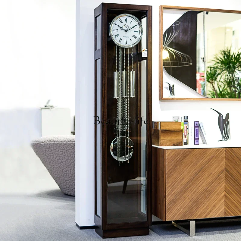 European floor clock living room simple creative German movement light luxury modern mechanical floor clock