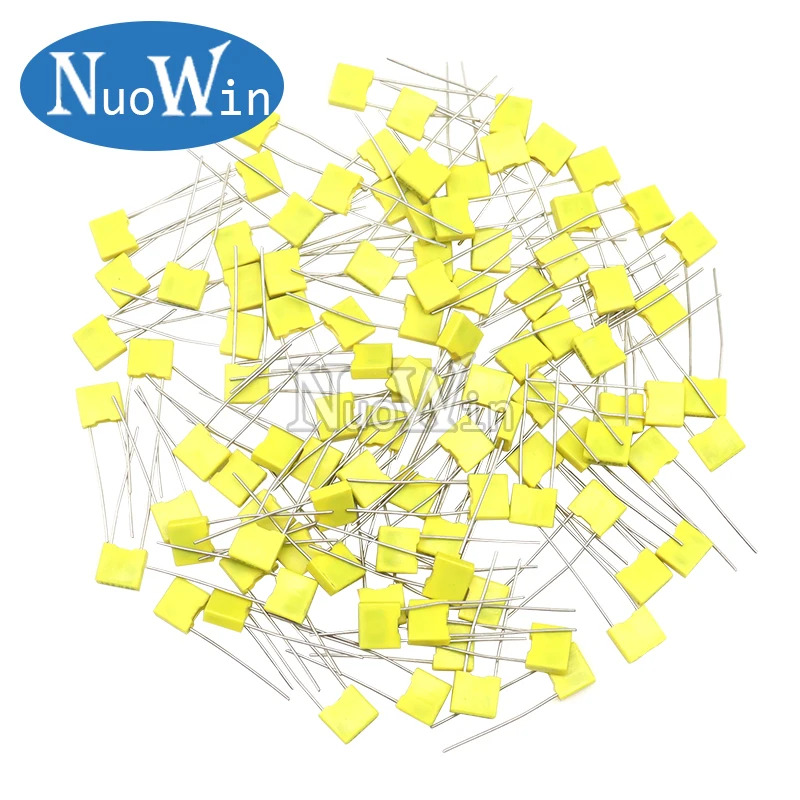 100PCS 100V Polypropylene Safety Plastic Film Correction Capacitor 1NF 2.2NF 4.7NF 10NF 22NF 100NF 330NF 470NF 102 104 154 224 safety capacitor polypropylene film capacitor